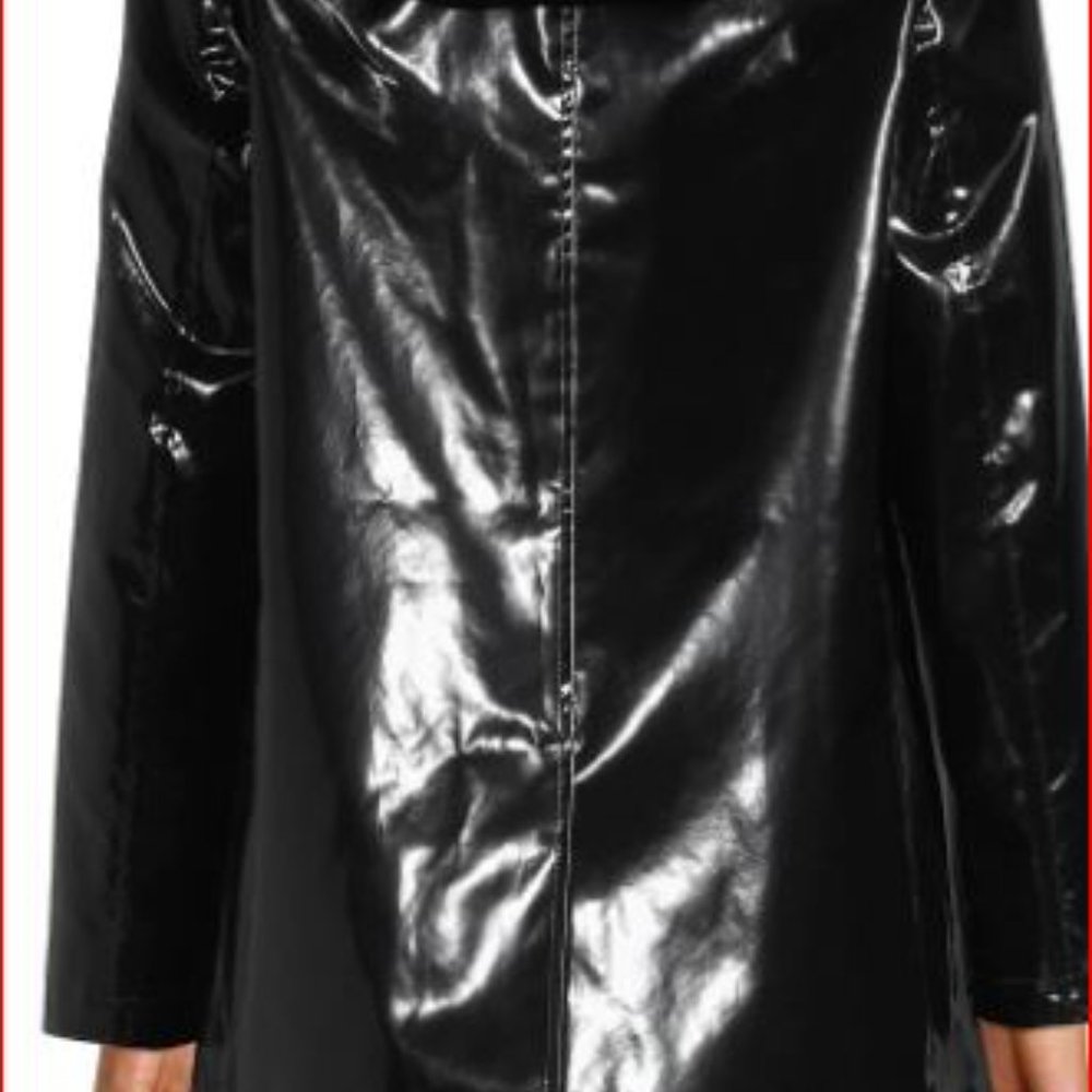 Jane Post Princess Raincoat, Black, Small, Removable Hood, Snap Close, Pockets View 2